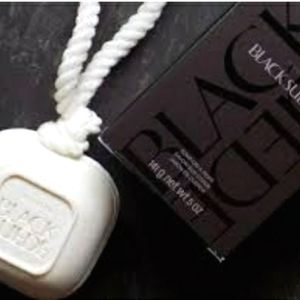 Black Suede Soap on a Rope *classic*